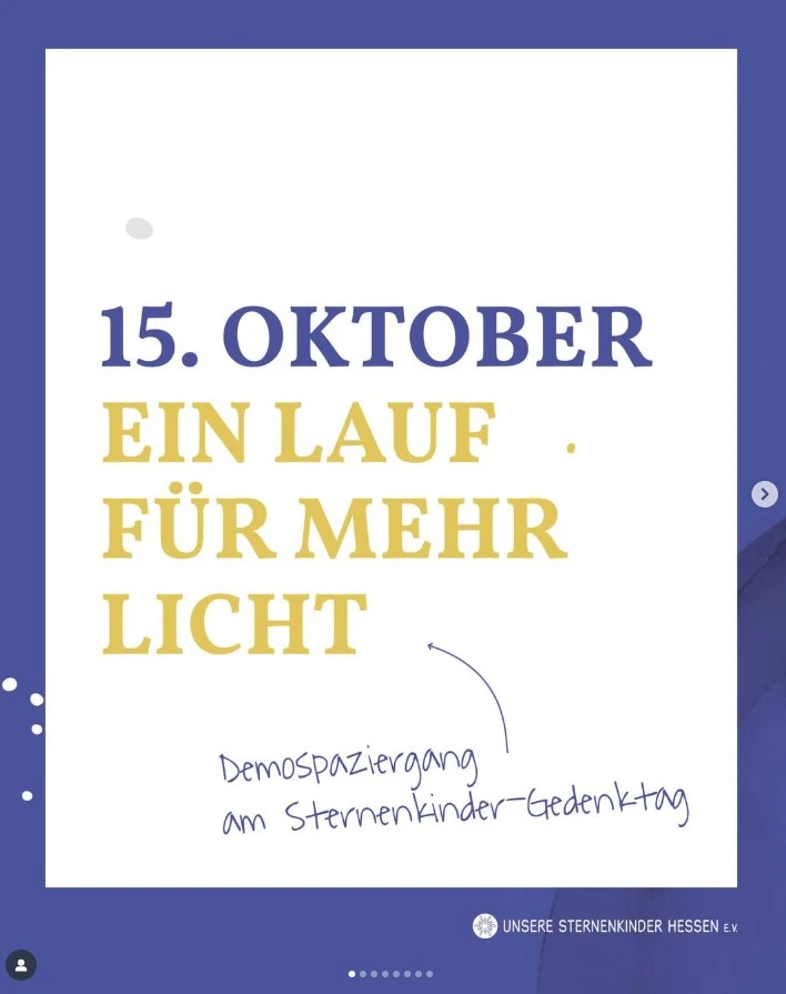 Gemeinschaftsaktion am Tag der Sternenkinder - 15.10.2025 von 15:30-18:30 Uhr - mit Natascha Sagorski